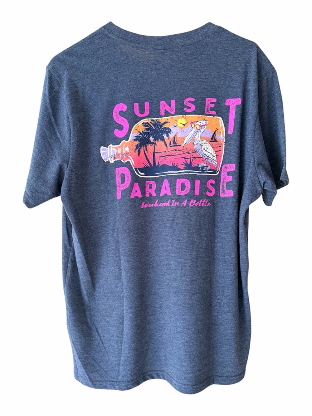 Chubbies Tee Shirt Mens Large Blue Pink Short Sleeve Crew Pocket NWT - Picture 6 of 6